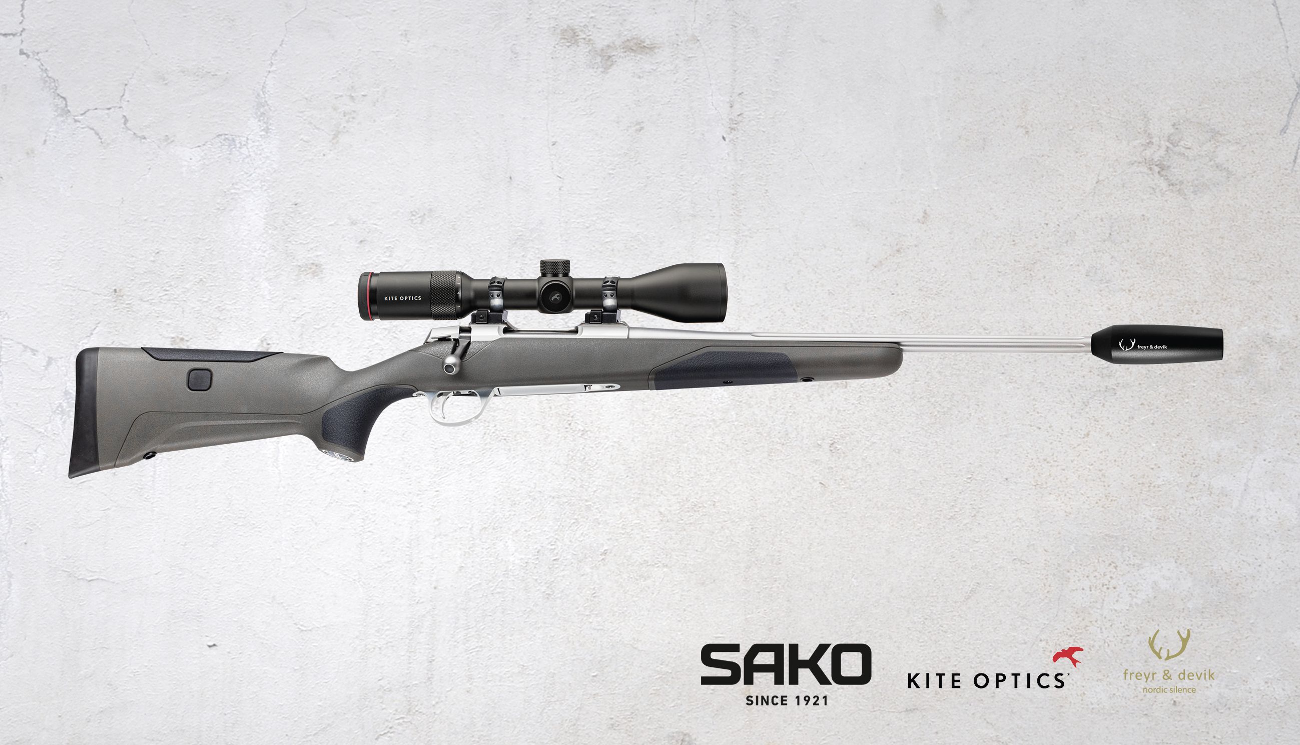 Paket Sako 90 Finnlight, Kite B6 2-12x50i, Freyr & Devik 131