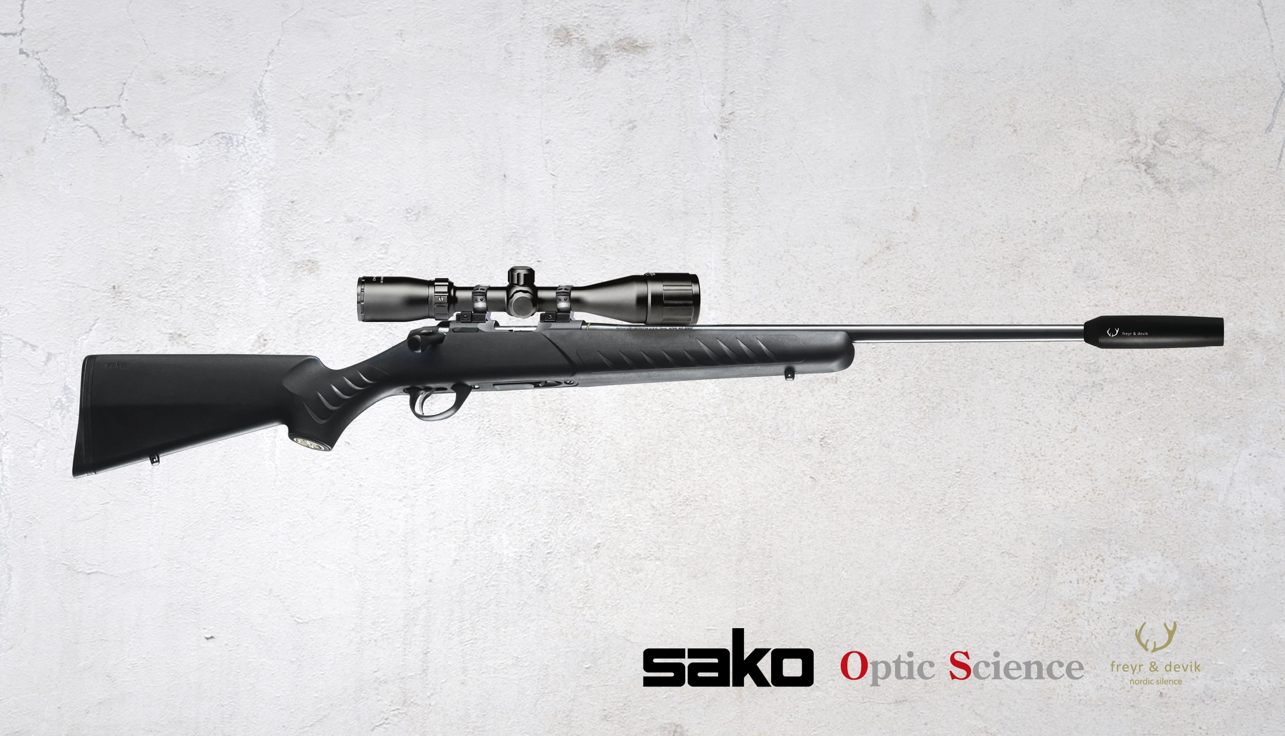 Paket Sako Quad, Optic Science 3-9x40 AO