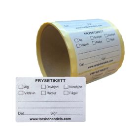 Frysetiketter 100st På Rulle