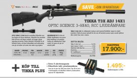 Kulgevär Tikka T3x Lite Ads Paket