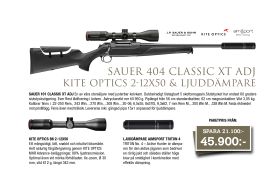 Kulgevär Sauer 404 Classic XT Adj. Paket Kite